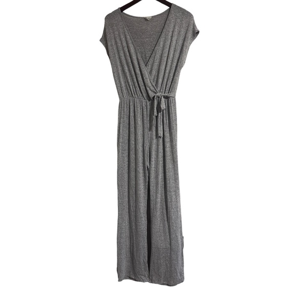 Caution to the Wind Gray Jumpsuit - Picture 1 of 3